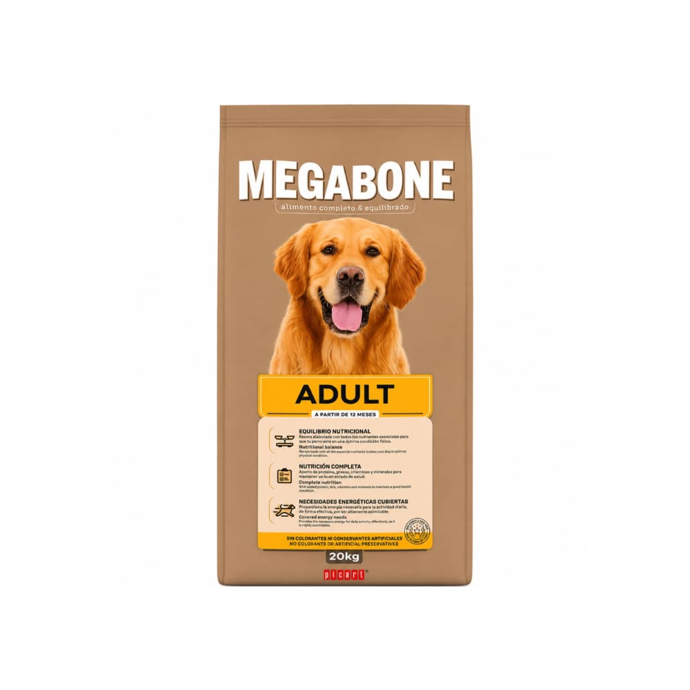 Pienso para perros adultos Megabone (20 kg / 44 lb) - Imagen 1