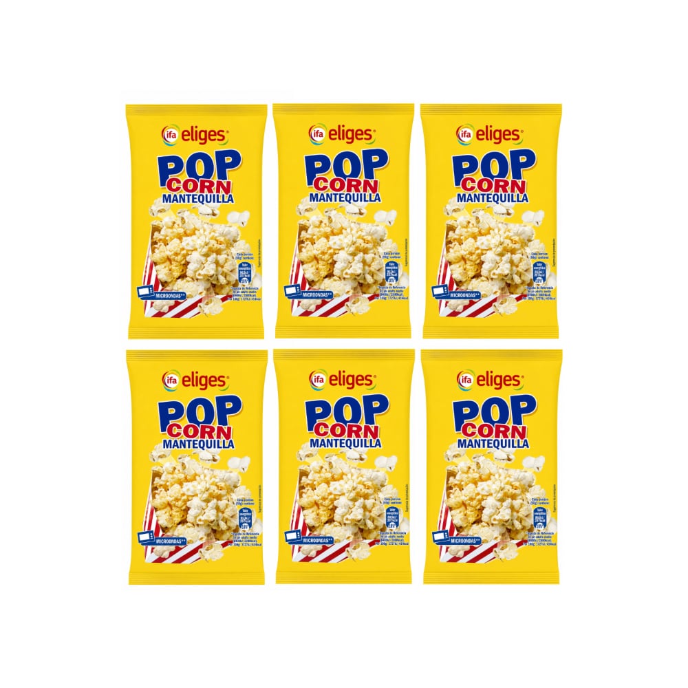 Rositas de maíz para microondas Ifa Eliges (6 x 100 g / 3.53 oz) - Imagen 1