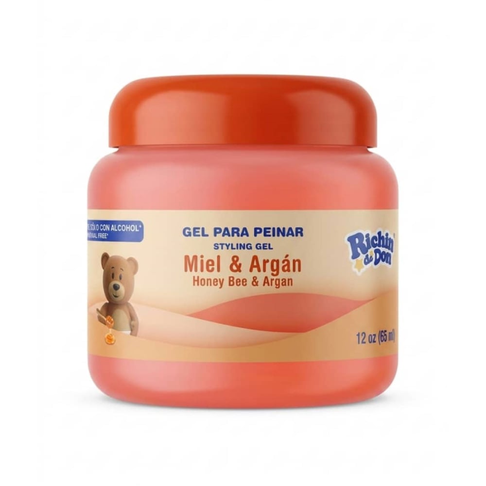 Gel para peinar para niños de miel y argán Ricitos de Oro (300 g / 10.5 oz) - Imagen 1
