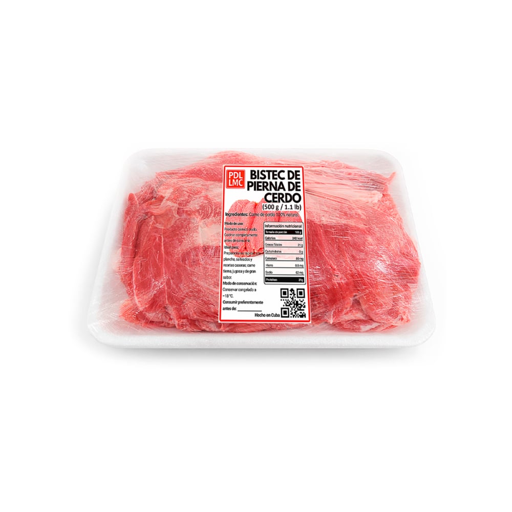 Bistec de pierna de cerdo PDL LMC (500 g / 1.1 lb) - Imagen 1