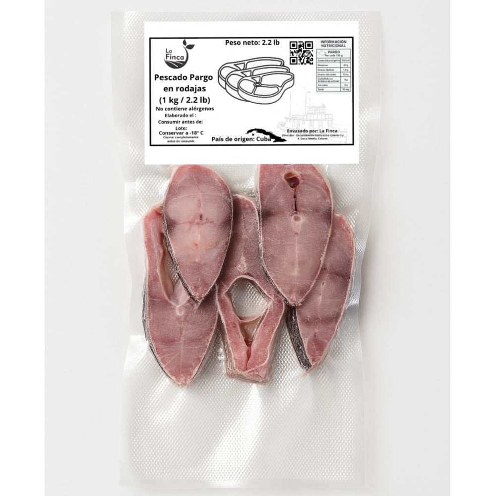 Pescado pargo en rodajas (1 kg / 2.2 lb) - Imagen 1