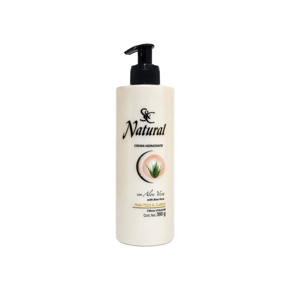 Crema hidratante con aloe vera para todo el cuerpo Natural S&C (390 g / 13.8 oz) - Imagen 1