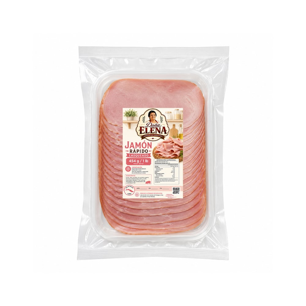 Jamón rápido lasqueado Doña Elena (454 g / 1 lb) - Imagen 1
