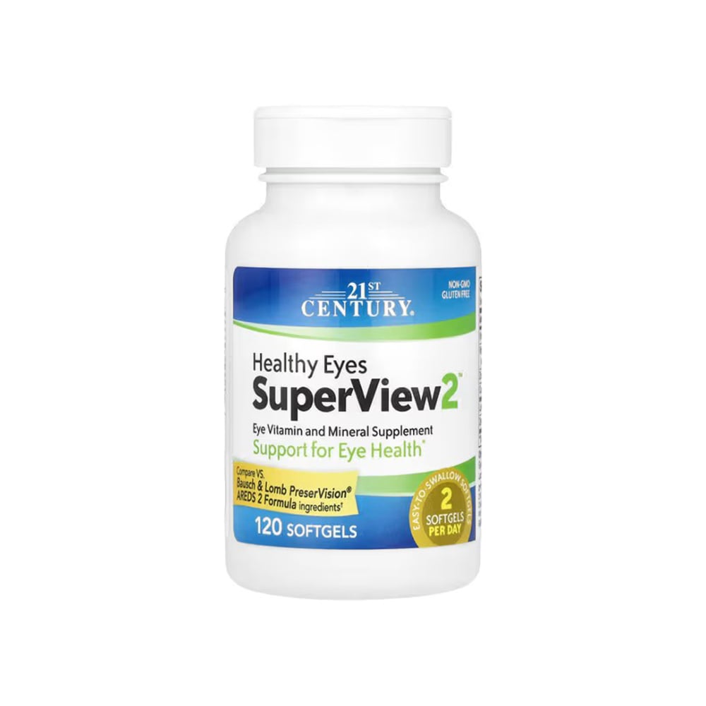 Suplemento de vitaminas y minerales Super Vision2 21st Century (120 cápsulas blandas) - Imagen 1