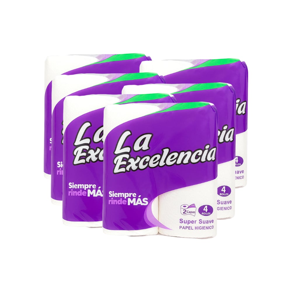 Papel sanitario La Excelencia (6 x 4 U) - Imagen 1