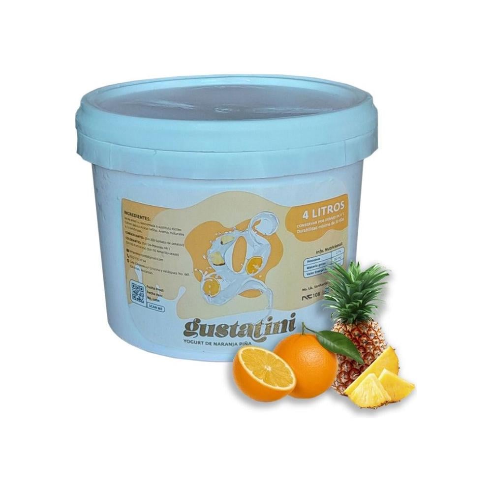 Yogurt de naranja piña Gustatini (4 L) - Imagen 1