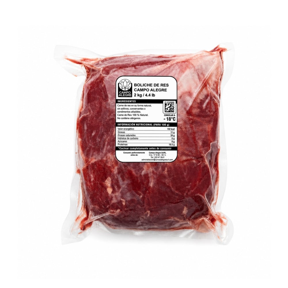 Boliche de res Campo Alegre (2 kg / 4.4 lb) - Imagen 1