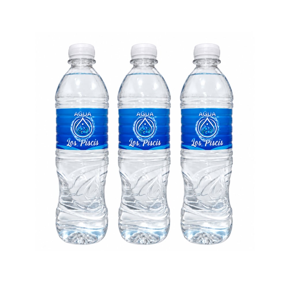 Agua purificada Los Piscis (3 x 591 ml) - Imagen 1