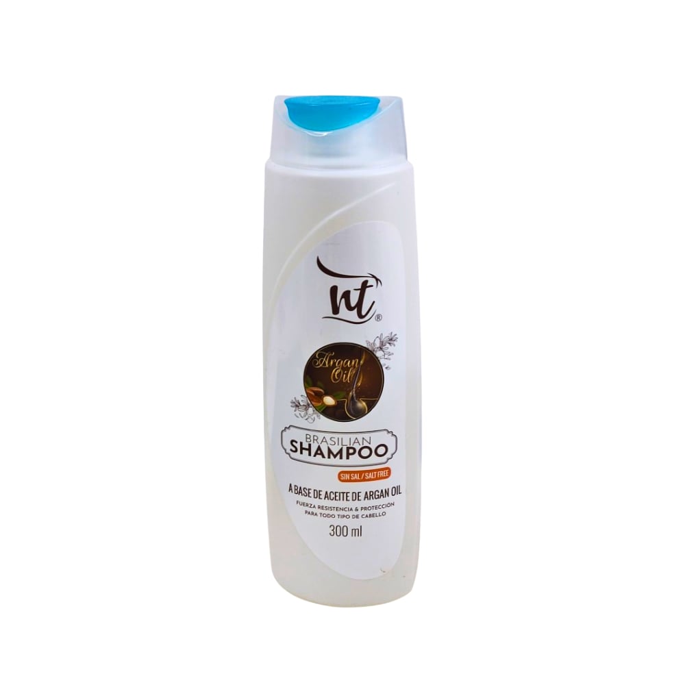 Champú brasileño a base de aceite de argan sin sal NT (300 ml / 10.58 fl.oz) - Imagen 1