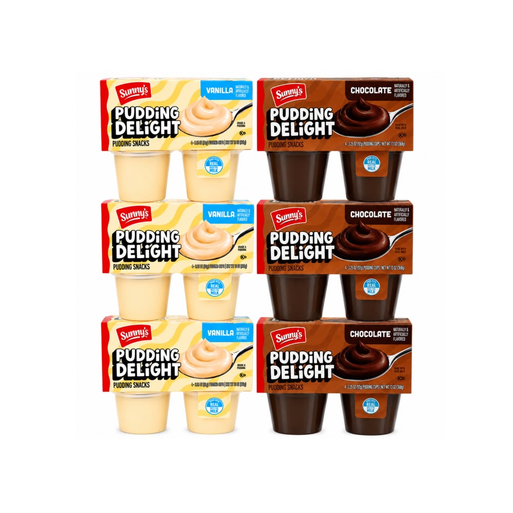 Natillas de chocolate y vainilla (24 x 92 g / 3.25 oz) - Imagen 1