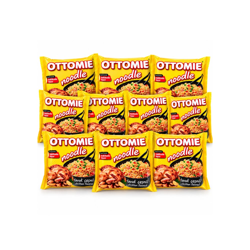 Sopa instantánea de fideos sabor pollo Ottomie (10 x 75 g / 2.65 oz) - Imagen 1