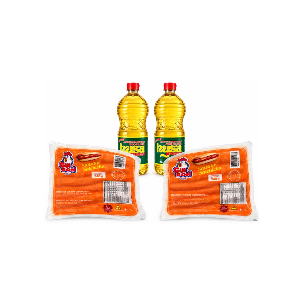 Aceite de soya puro + Salchichas de pollo - Imagen 1