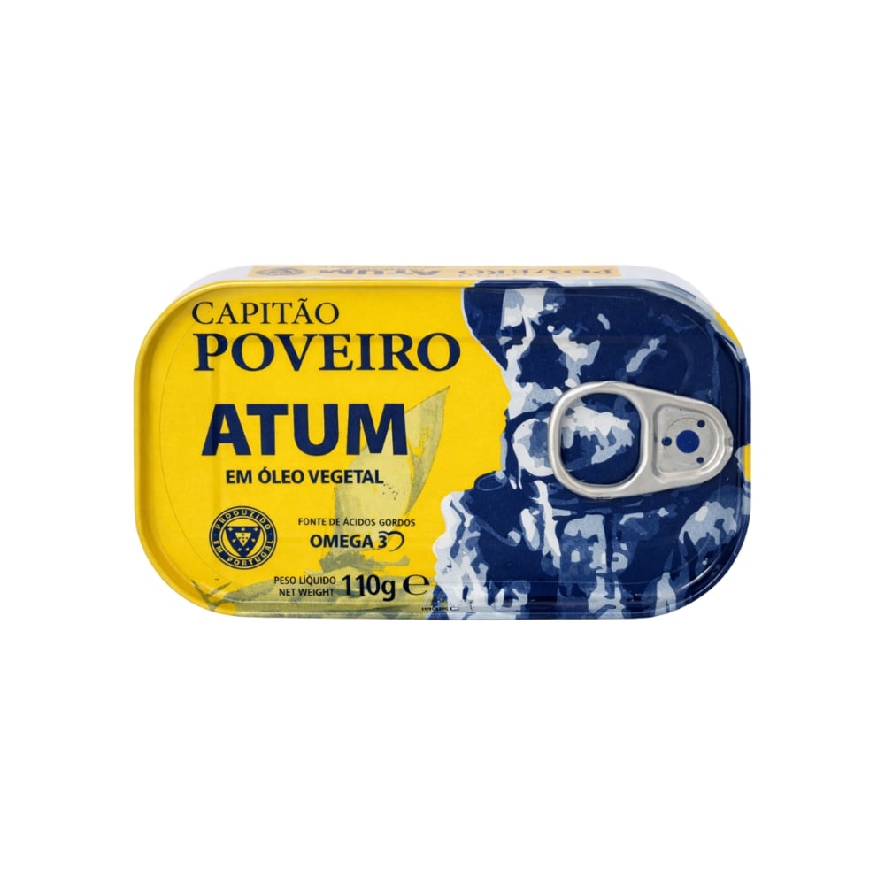 Atún en aceite vegetal Capitán Poveiro (110 g / 3.9 oz) - Imagen 1