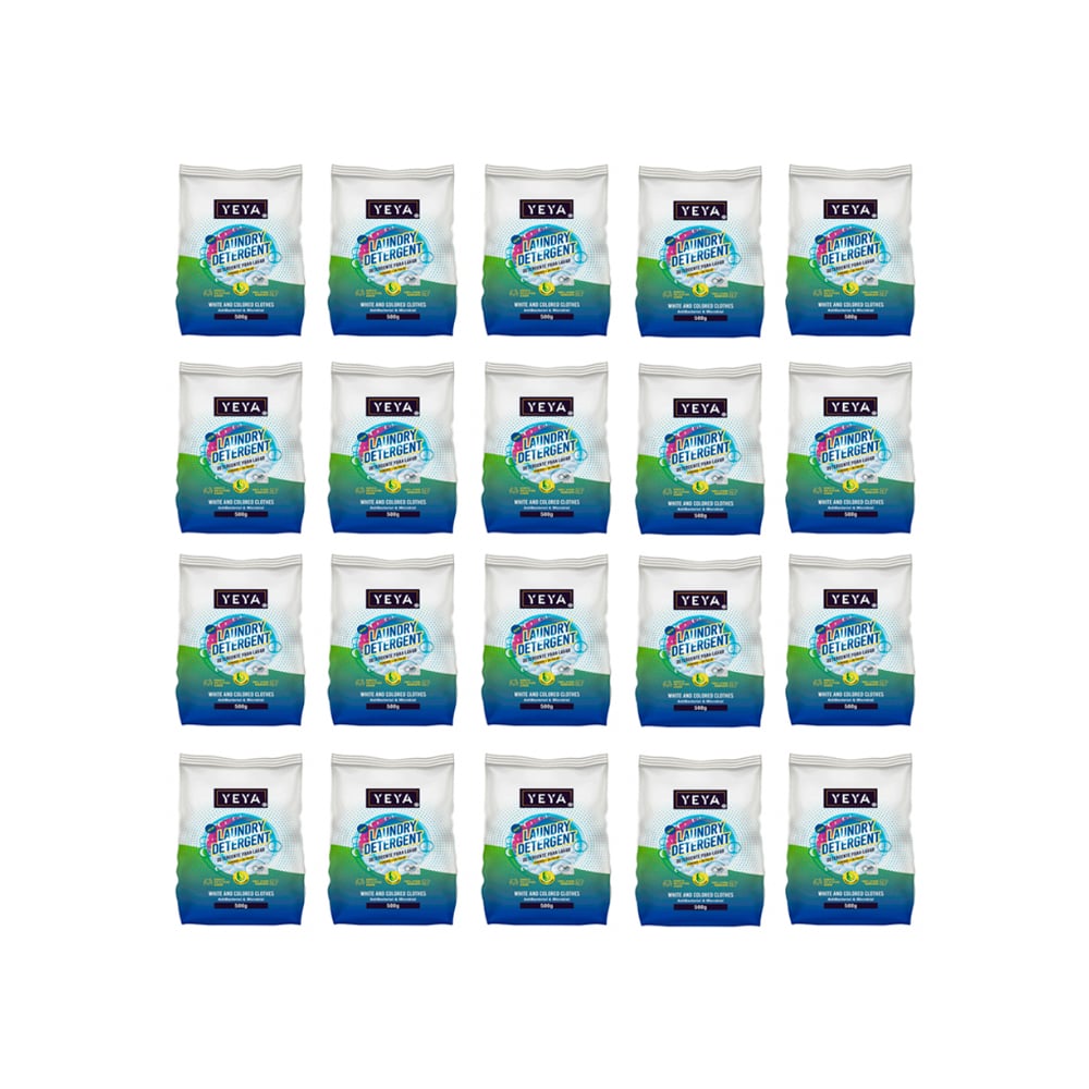 Detergente en polvo con aroma a limón YEYA (20 x 500 g / 1.1 lb) - Imagen 1