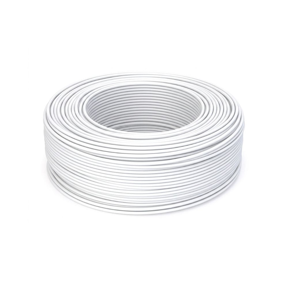 Cable conductor eléctrico color blanco calibre 10 AMG Eslak (100 m) - Imagen 1
