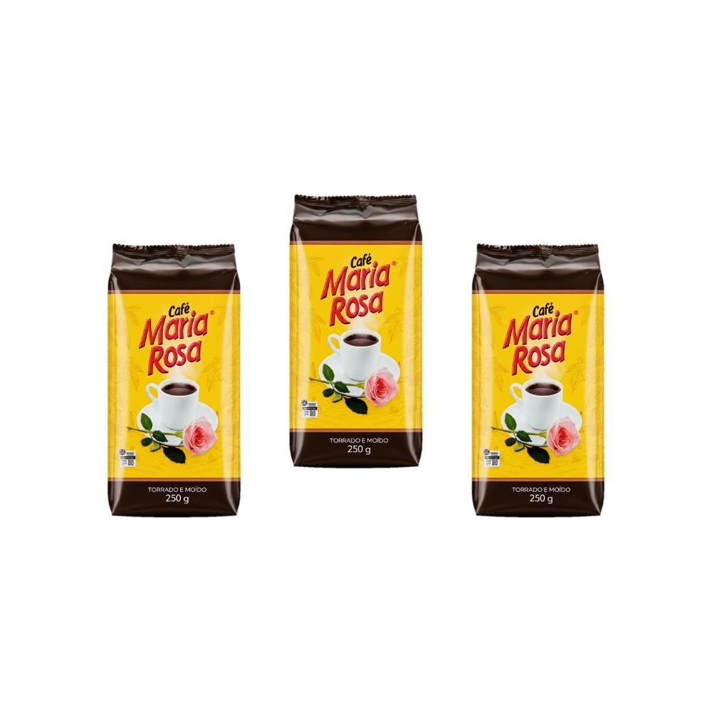 Café tostado y molido Maria Rosa (3 x 250 g / 8.81 oz) - Imagen 1