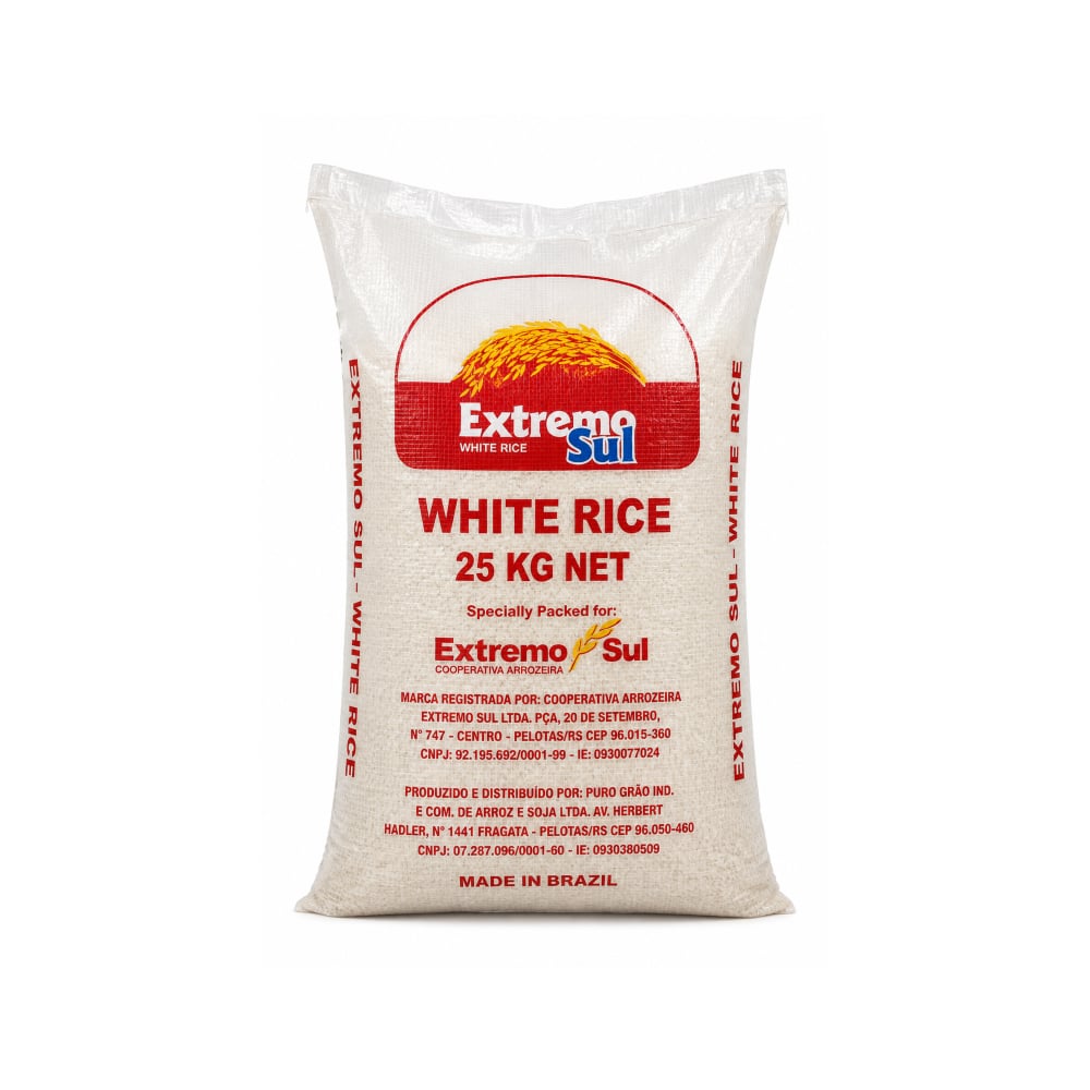 Arroz blanco Extremo Sul (25 kg / 55 lb) - Imagen 1