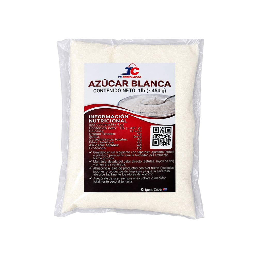Azúcar blanca Te Complazco (454 g / 1 lb) - Imagen 1