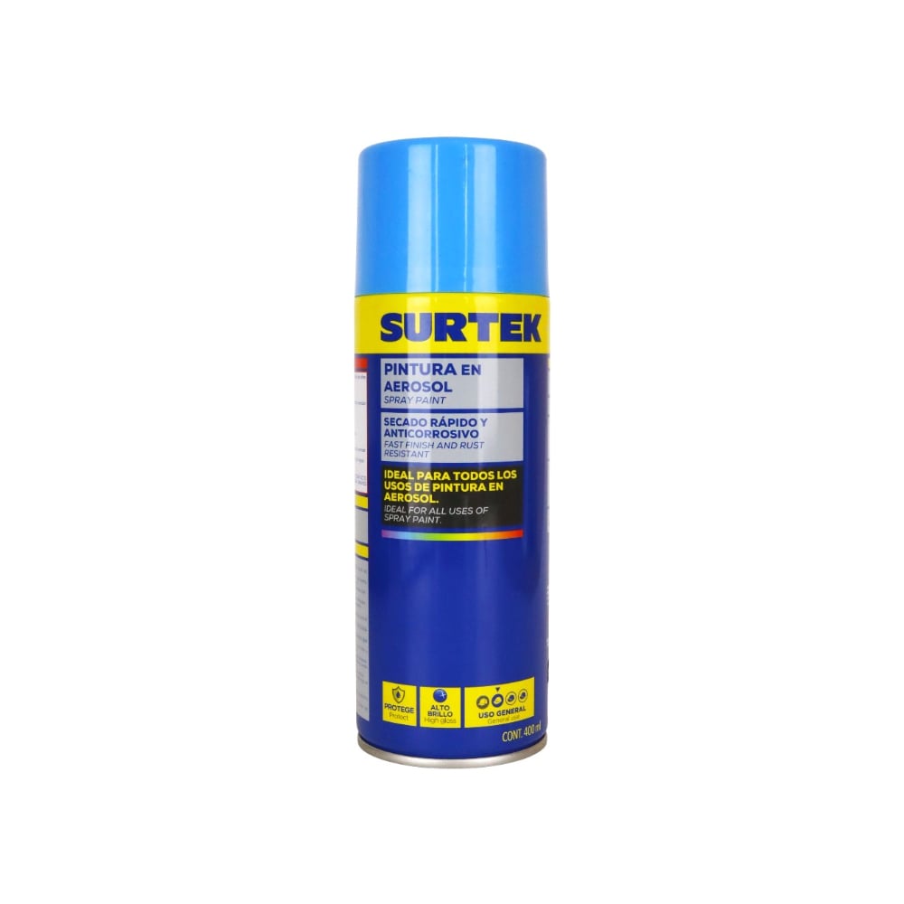 Pintura en aerosol color azul cielo Surtek AES423 (400 ml) - Imagen 1