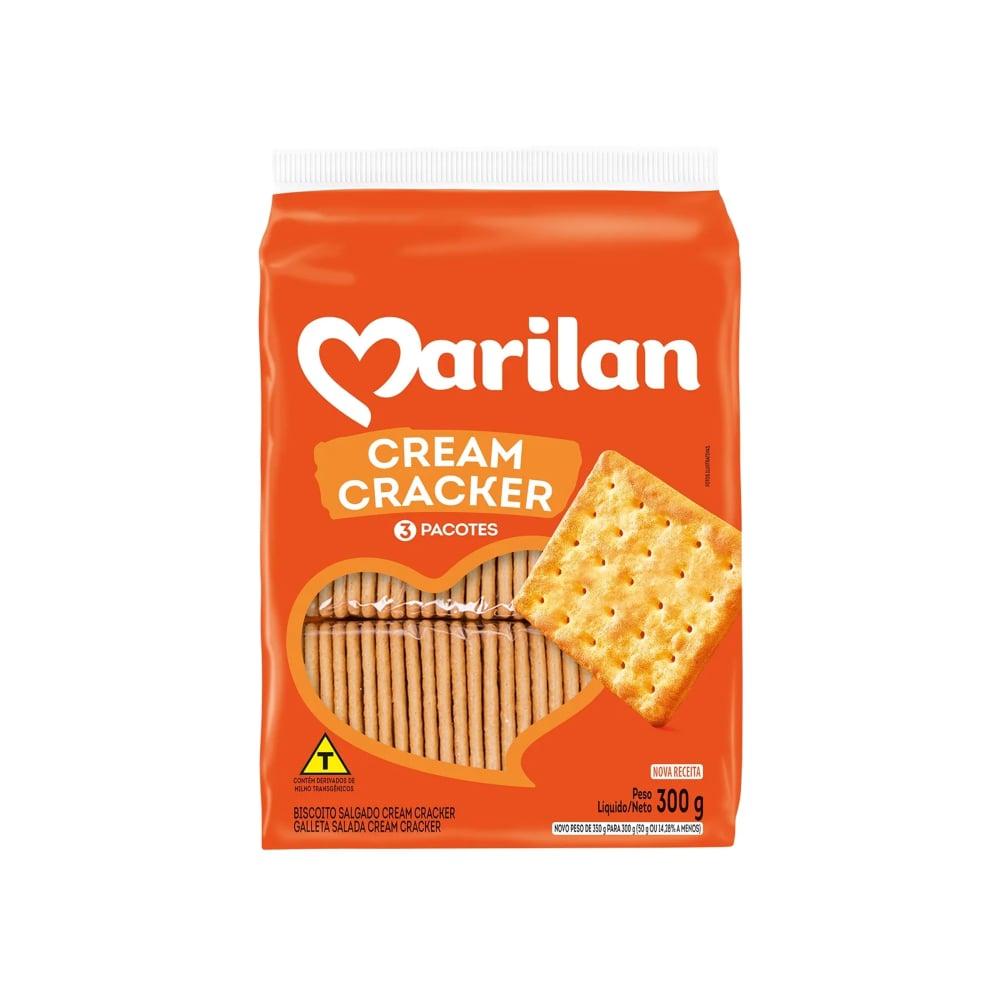 Galleta salada Cream Cracker Marilan (300 g / 10.58 oz) - Imagen 1