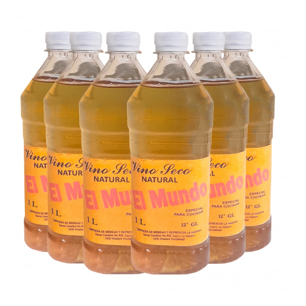 Vino seco natural El Mundo (6 x 1 L) - Imagen 1