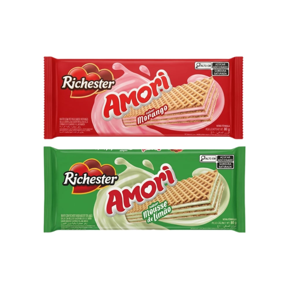 Sorbetos con rellenos sabor fresa y limón Amori Richester - Imagen 1