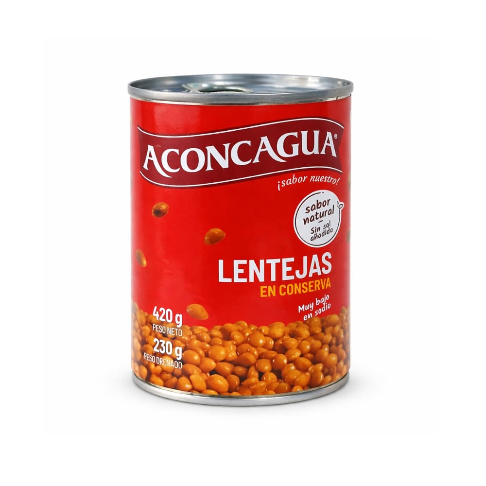 Lentejas en conserva Aconcagua (420 g / 14.81 oz) - Imagen 1