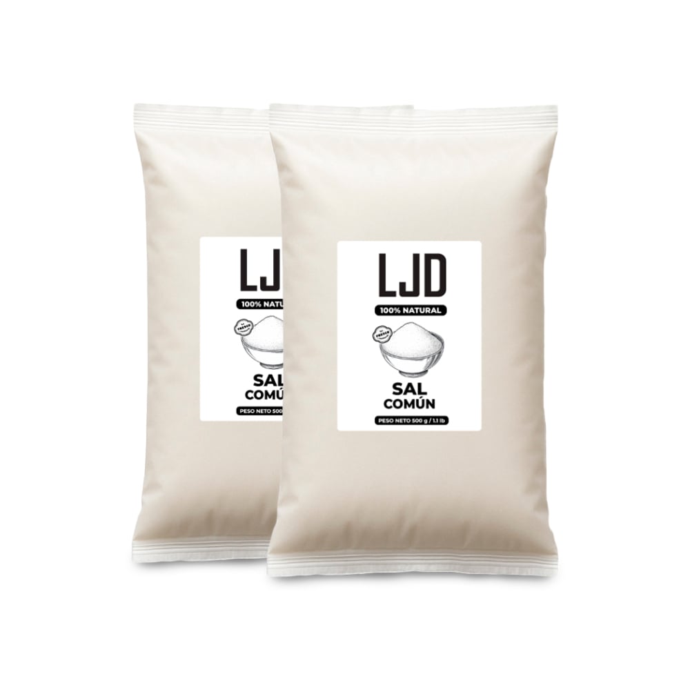 Sal común LJD (2 x 500 g / 1.1 lb) - Imagen 1
