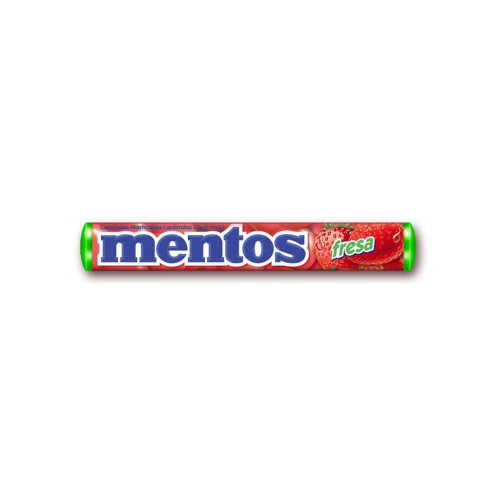 Caramelo masticable sabor fresa Mentos (29.04 g / 1.02 oz) - Imagen 1