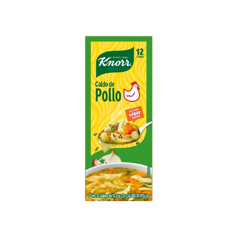 Caldo de pollo en cubos Knorr (126 g / 4.44 oz) - Imagen 1