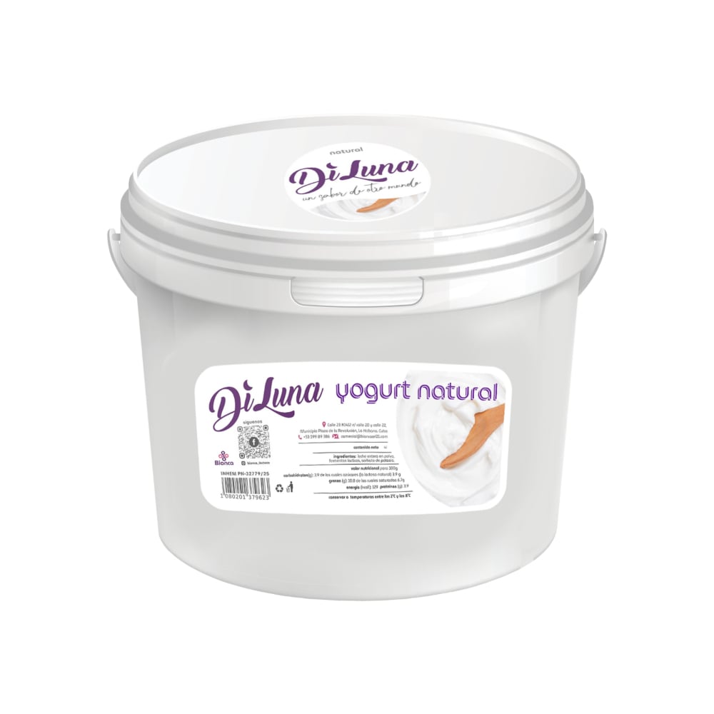 Yogurt natural Diluna (4 L) - Imagen 1