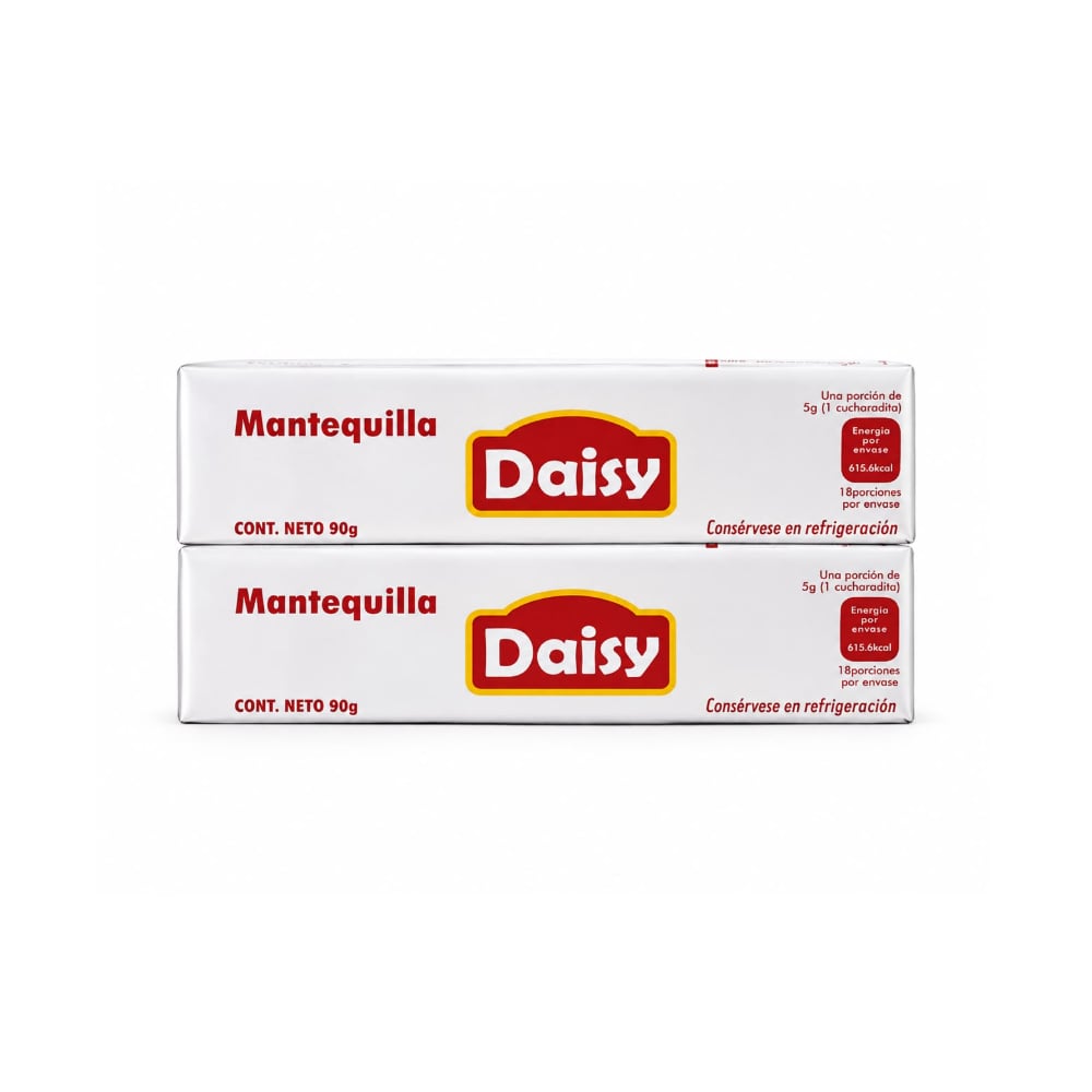 Mantequilla sin sal Daisy ( 2 x 90 g / 3.17 oz) - Imagen 1