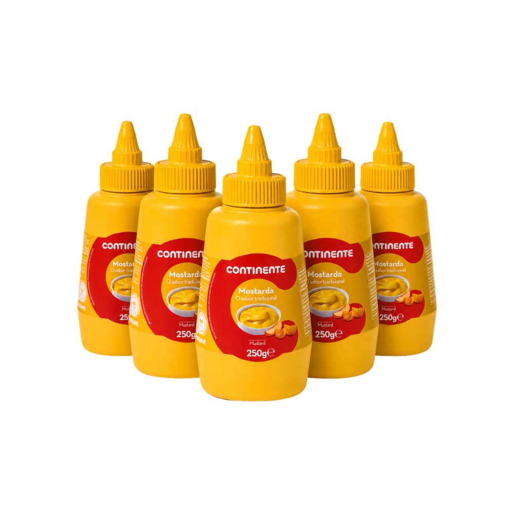 Pack Ahorro Mostaza Continente (5 x 250 g) - Imagen 1