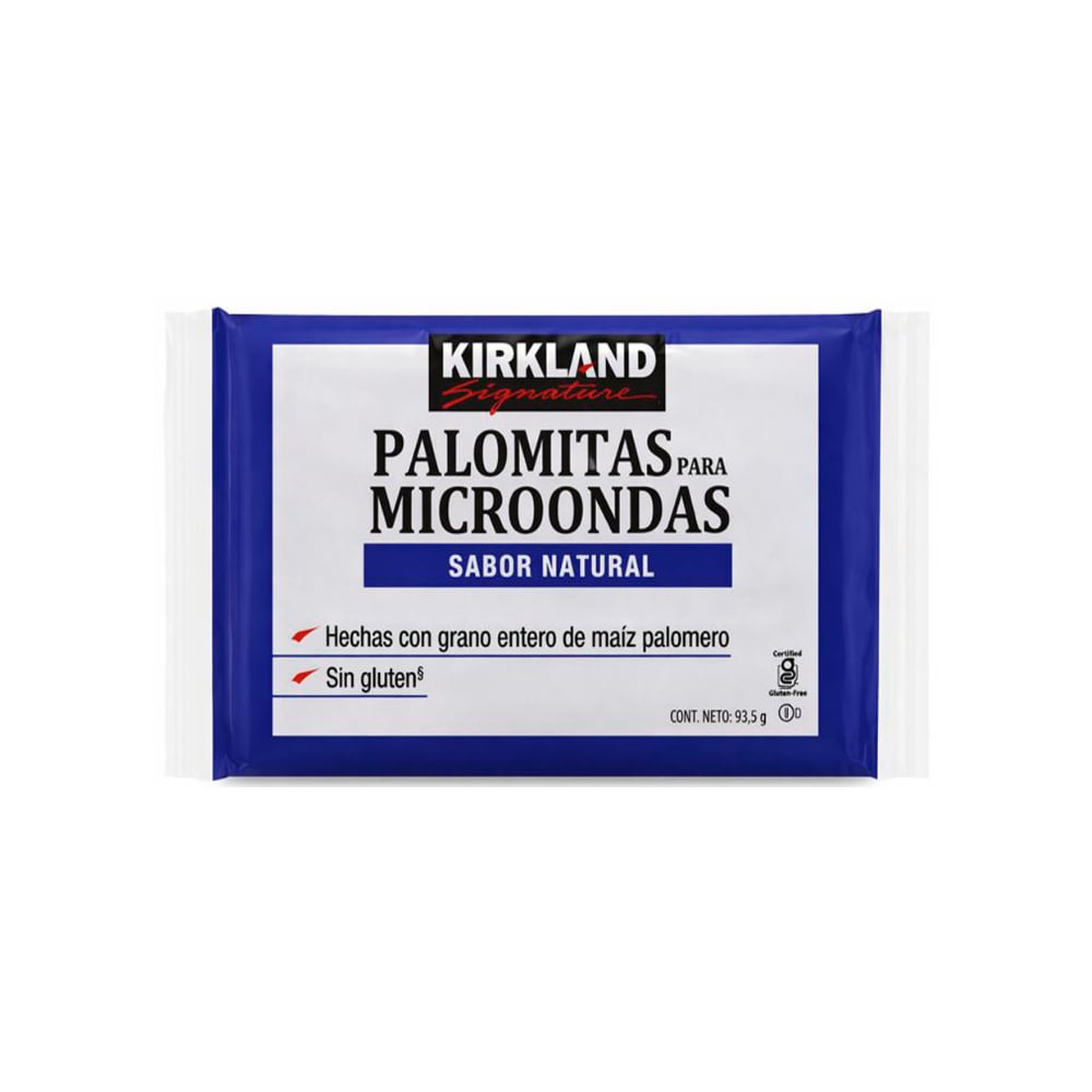 Palomitas de maíz sabor natural para microondas Kirkland (93.5 g / 3.29 oz) - Imagen 1