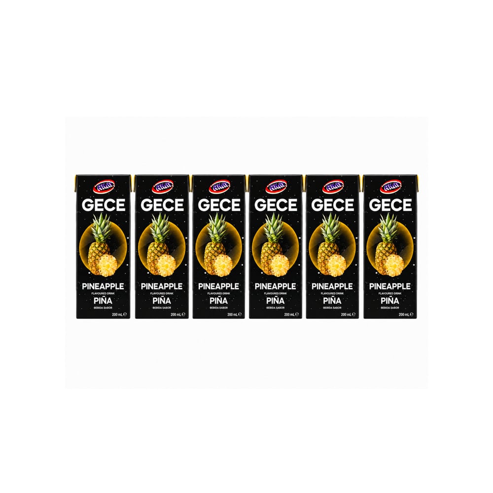 Bebida sabor piña Gece (6 x 200 ml) - Imagen 1
