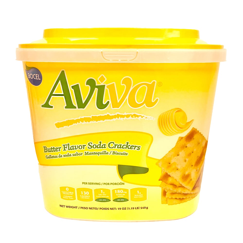 Galletas de soda sabor mantequilla Aviva (540 g / 1.19 lb) - Imagen 1