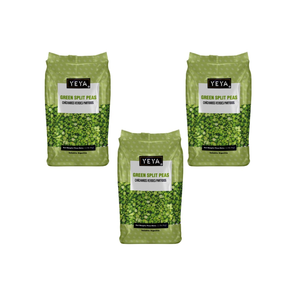 Chícharos verdes partido YEYA (3 x 1 kg / 2.2 lb) - Imagen 1
