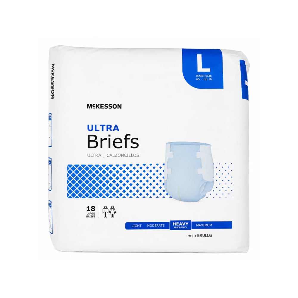Pañales desechables para adultos talla L McKesson (18 U) - Imagen 1