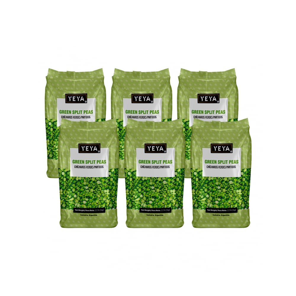 Chícharos verdes partido YEYA (6 x 1 kg / 2.2 lb) - Imagen 1