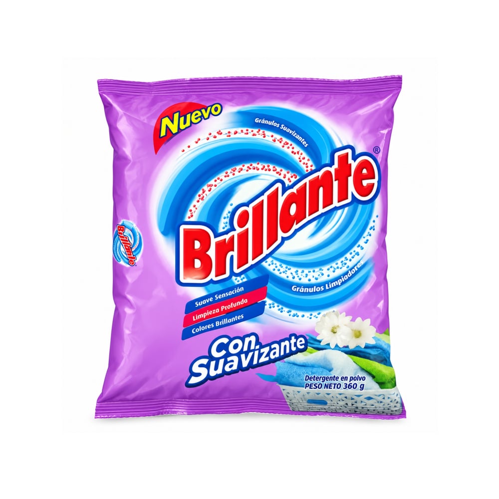 Detergente en polvo con suavizante Brillante (360 g / 12.70 oz) - Imagen 1