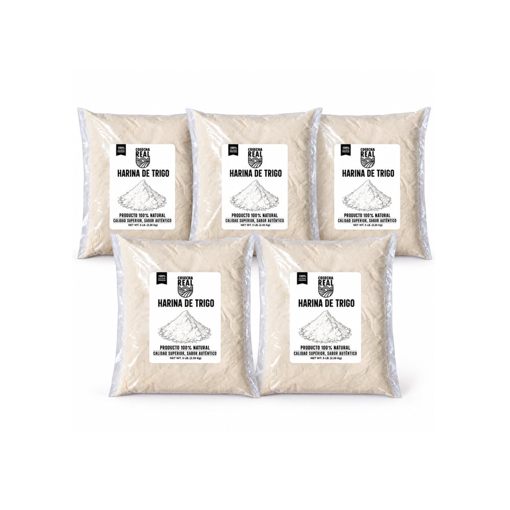 Harina de trigo Cosecha Real (5 x 2.26 kg / 5 lb) - Imagen 1