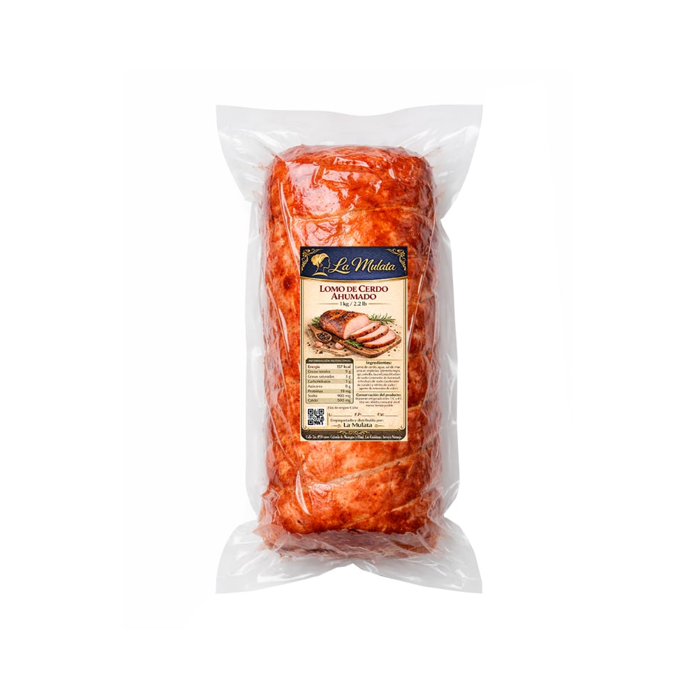 Lomo de cerdo ahumado La Mulata (1 kg / 2.2 lb) - Imagen 1