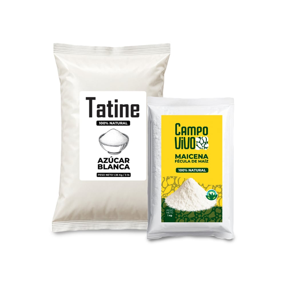 Combo básico de cocina #23: Maicena Campo Vivo + Azúcar blanca Tatine - Imagen 1