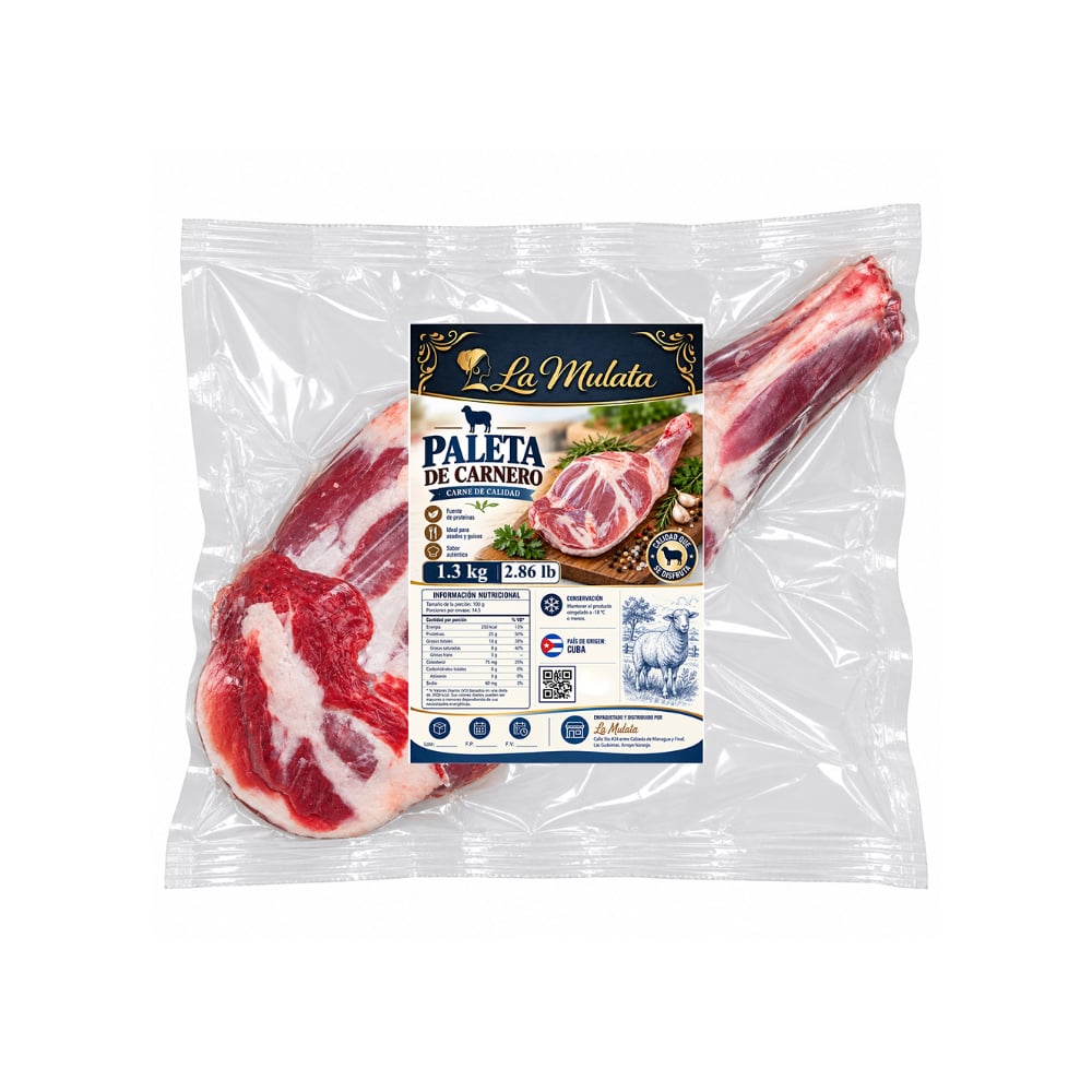 Paleta de carnero La Mulata (1.3 kg / 2.86 lb) - Imagen 1