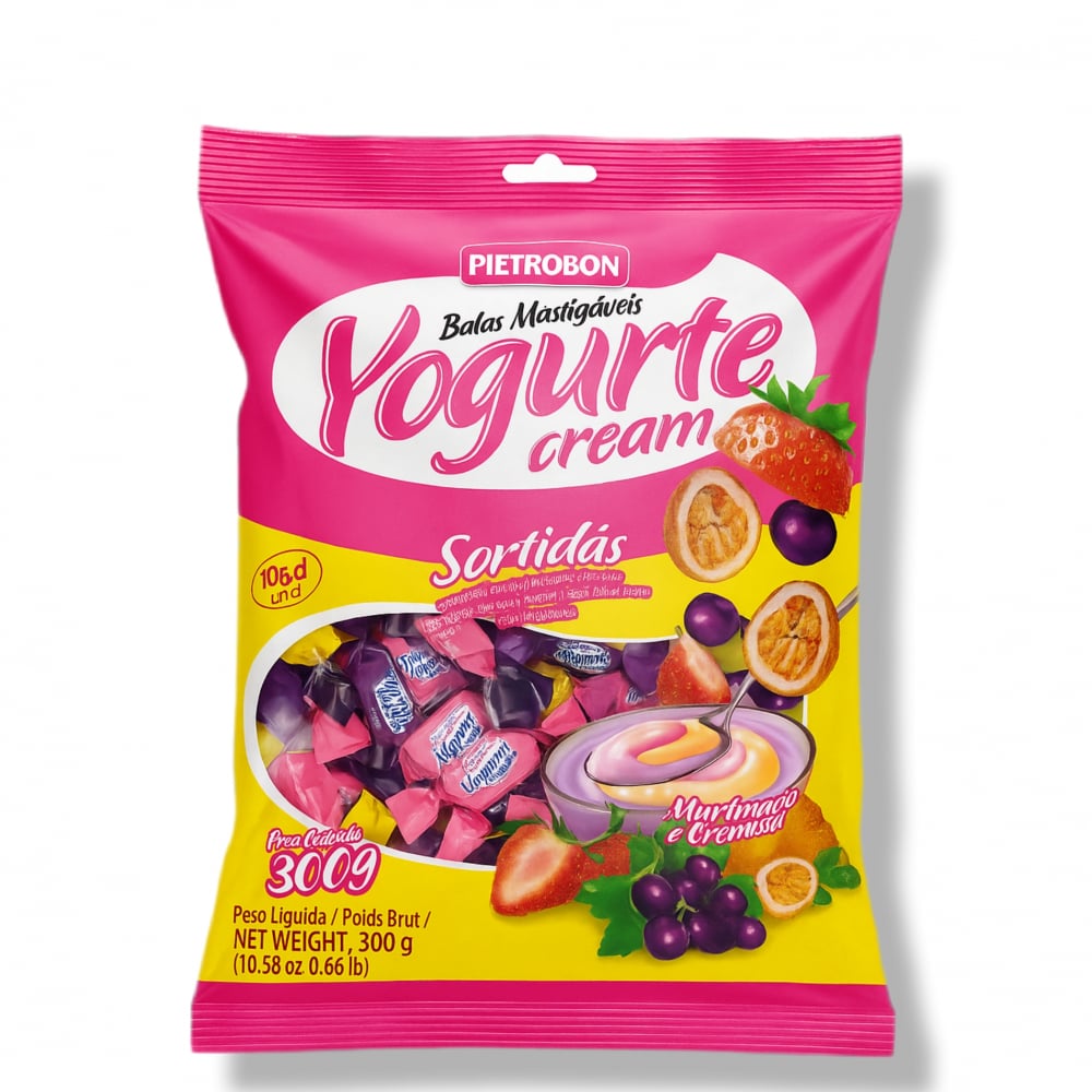 Caramelos masticables de yogurt crema surtidos (300 g / 10.6 oz) - Imagen 1