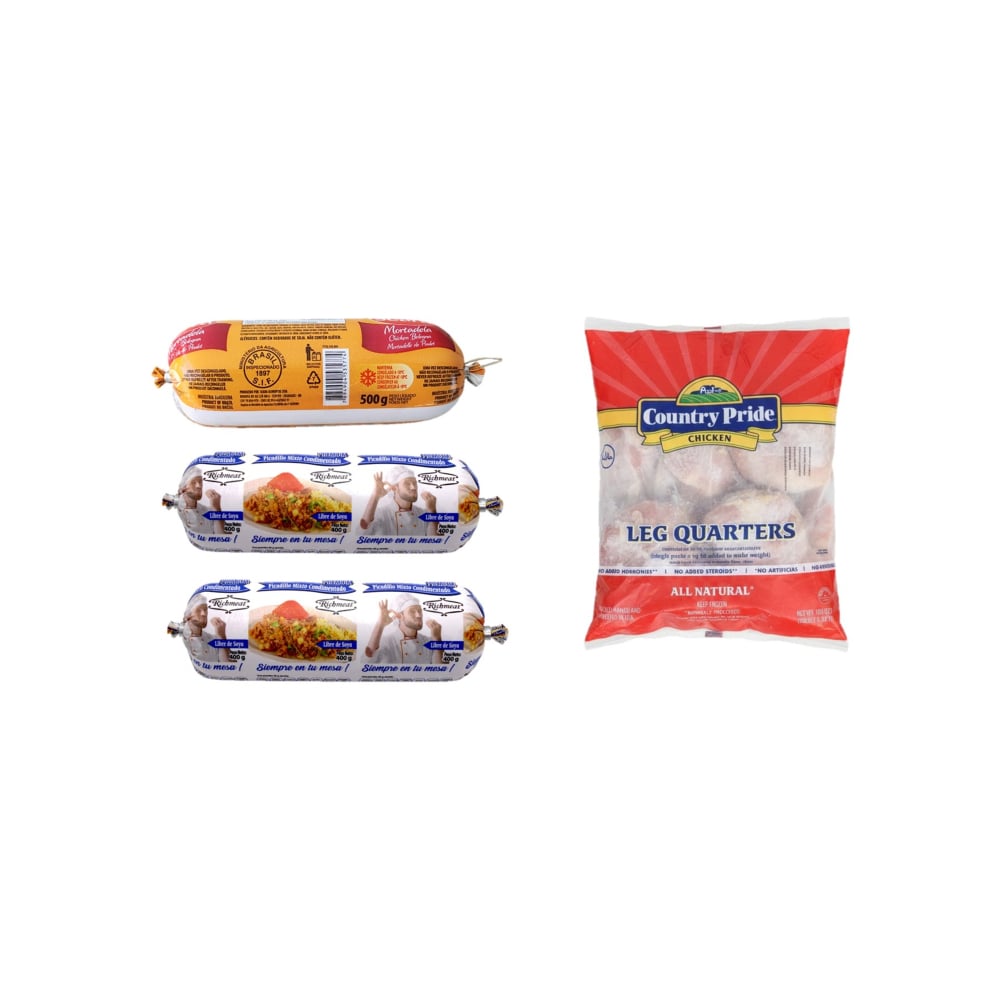 Combo Mixto (pollo, picadillo y mortadela) - Imagen 1