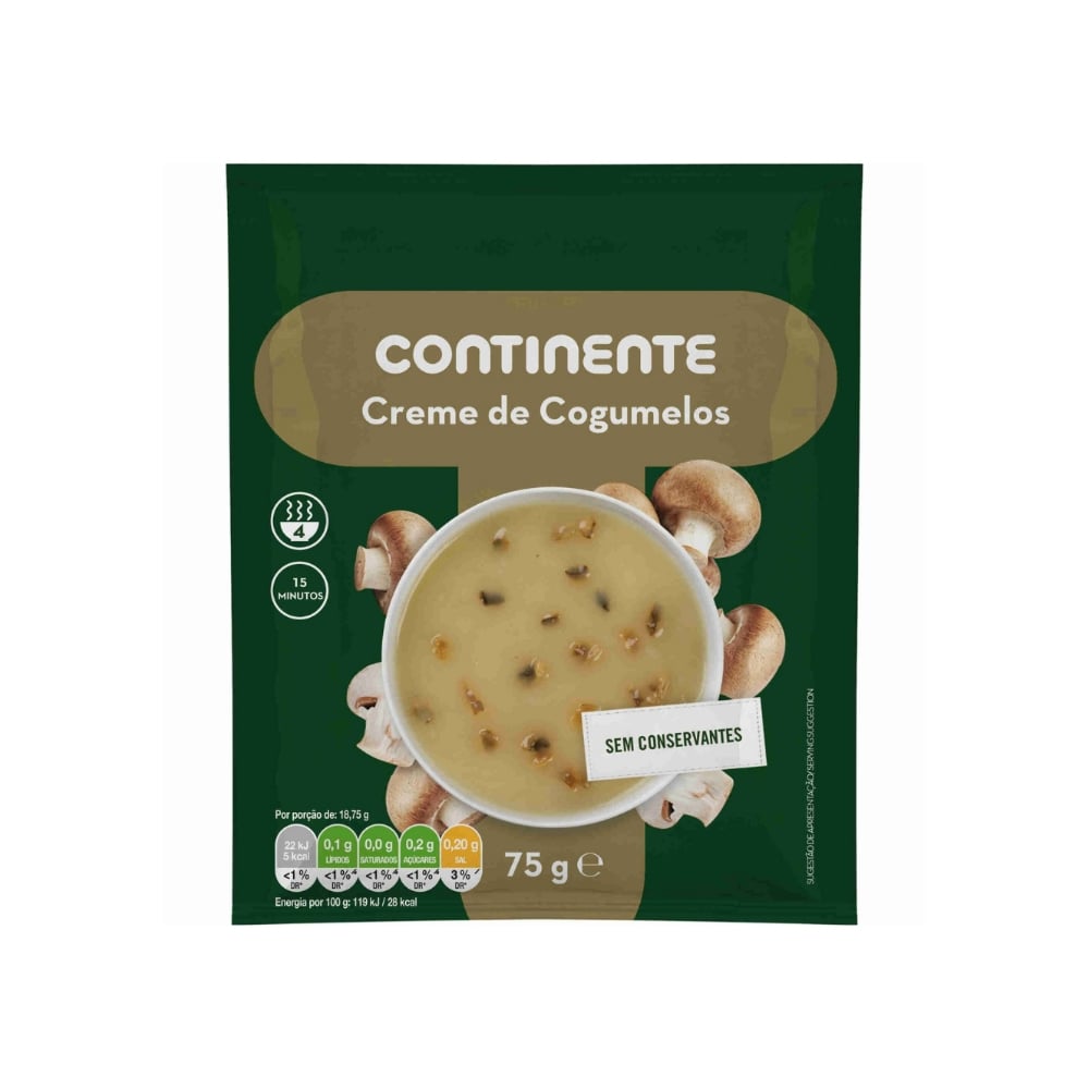 Crema de champiñones Continente (75 g / 2.65 oz) - Imagen 1