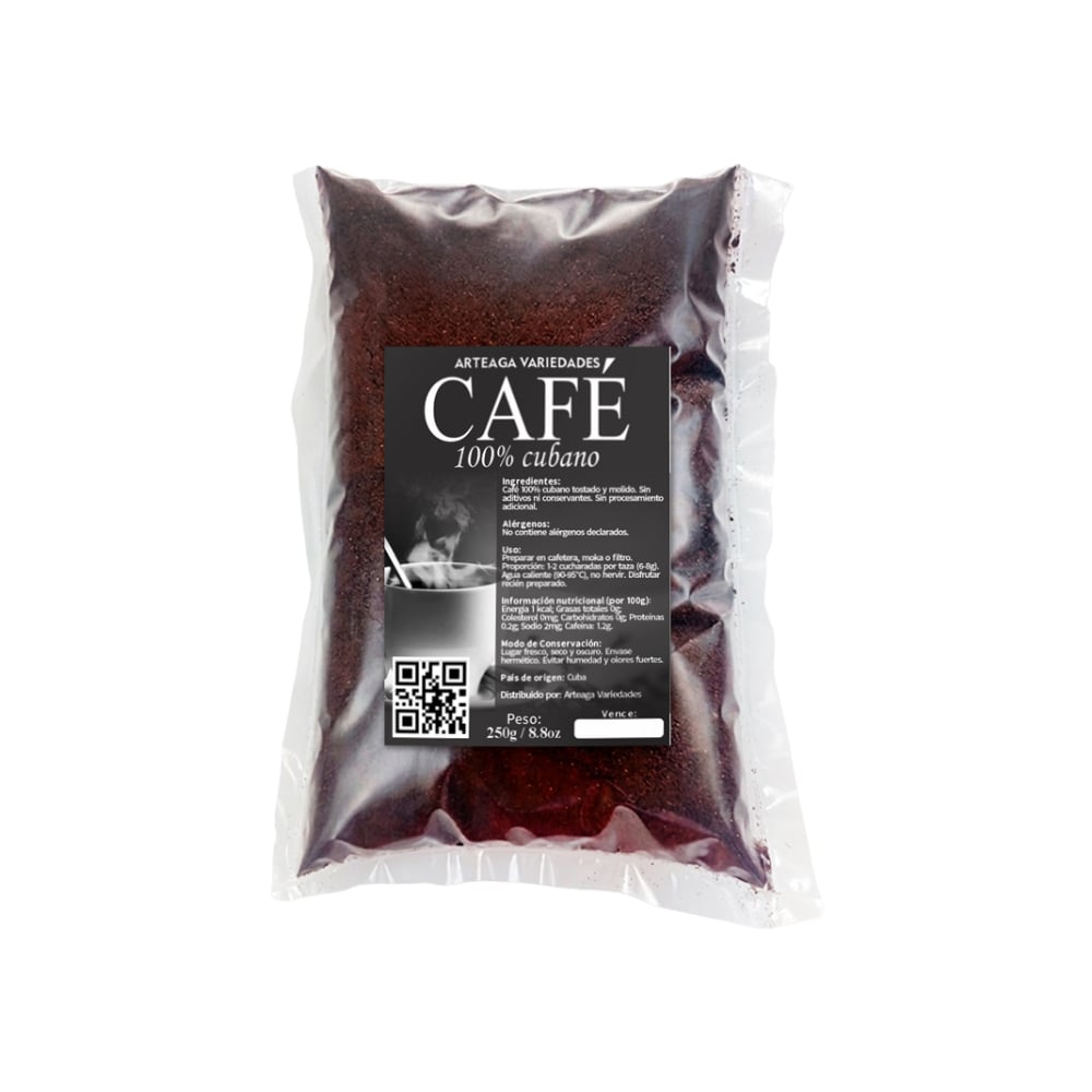 Café 100% cubano Arteaga Variedades (250 g / 8.8 oz) - Imagen 1