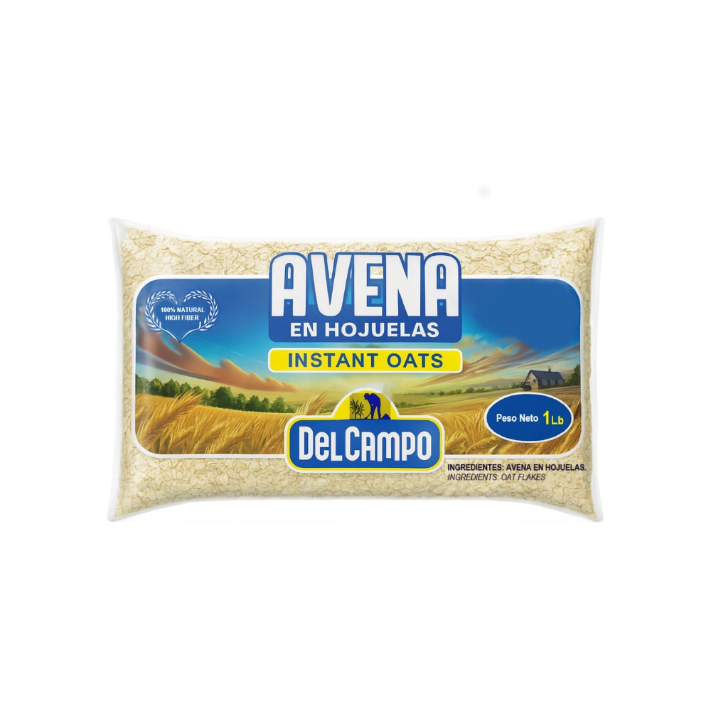Avena en hojuelas Del Campo (453.6 g / 1 lb) - Imagen 1
