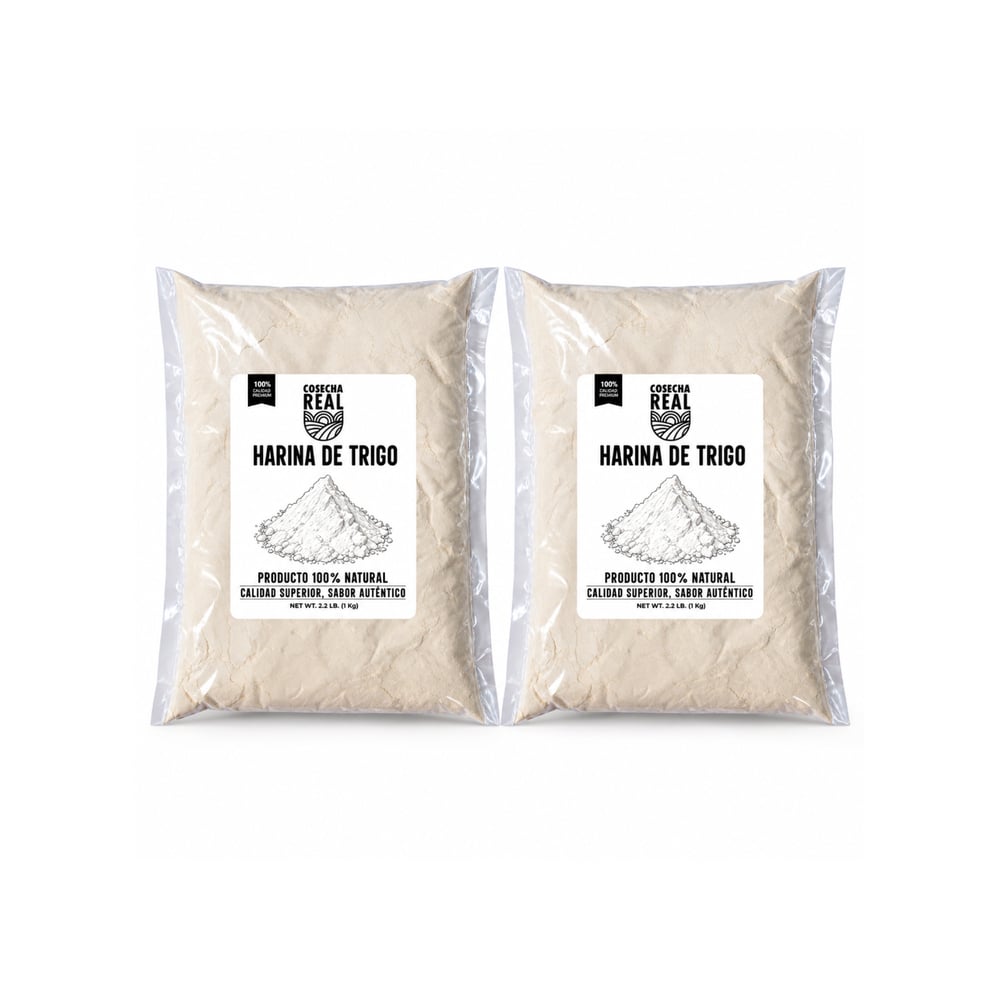 Harina de trigo Cosecha Real (2 x 1 kg / 2.2 lb) - Imagen 1